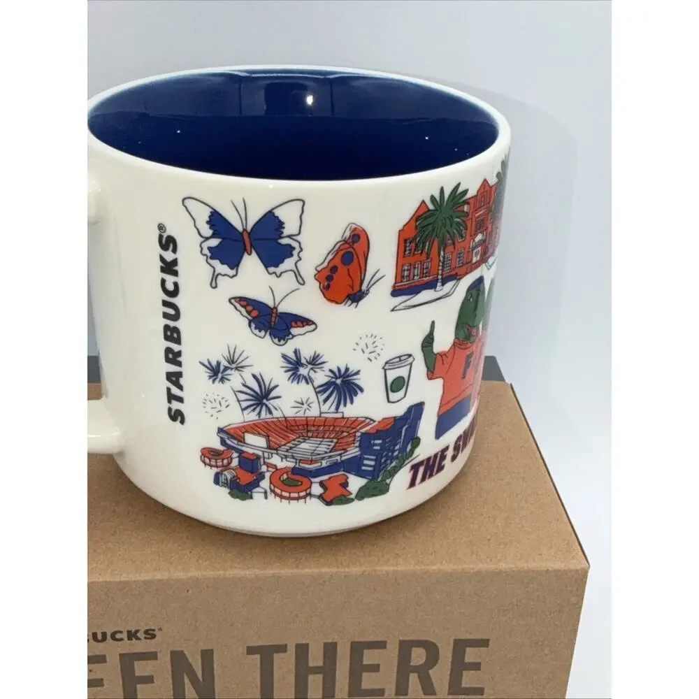 Starbucks UF University of Florida Gators Campus Been There Mug NEW IN BOX  logo